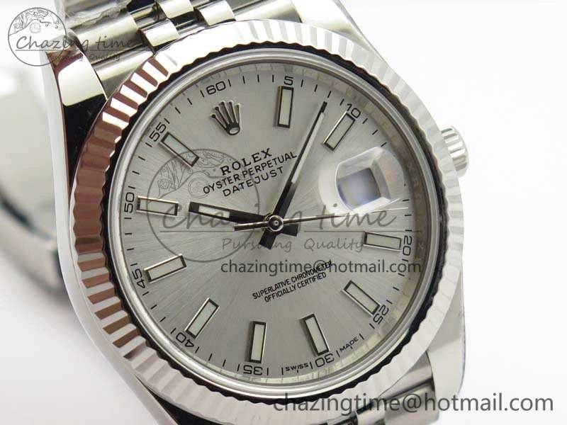 SoftTouch DateJust 228238 SS Noob 1:1 Best Edition Silver Dial Stick Markers On Jubilee Bracelet A 3511