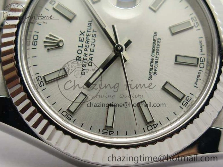 SoftTouch DateJust 228238 SS Noob 1:1 Best Edition Silver Dial Stick Markers On Jubilee Bracelet A 3511