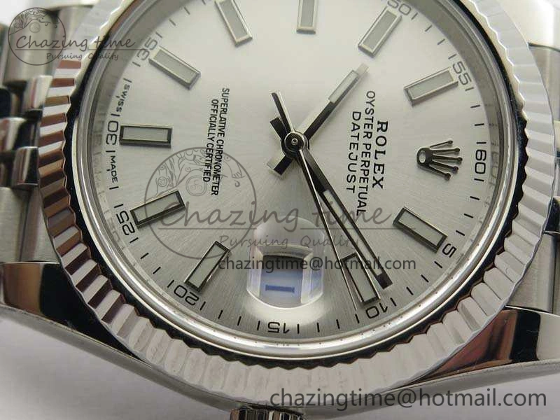 SoftTouch DateJust 228238 SS Noob 1:1 Best Edition Silver Dial Stick Markers On Jubilee Bracelet A 3511