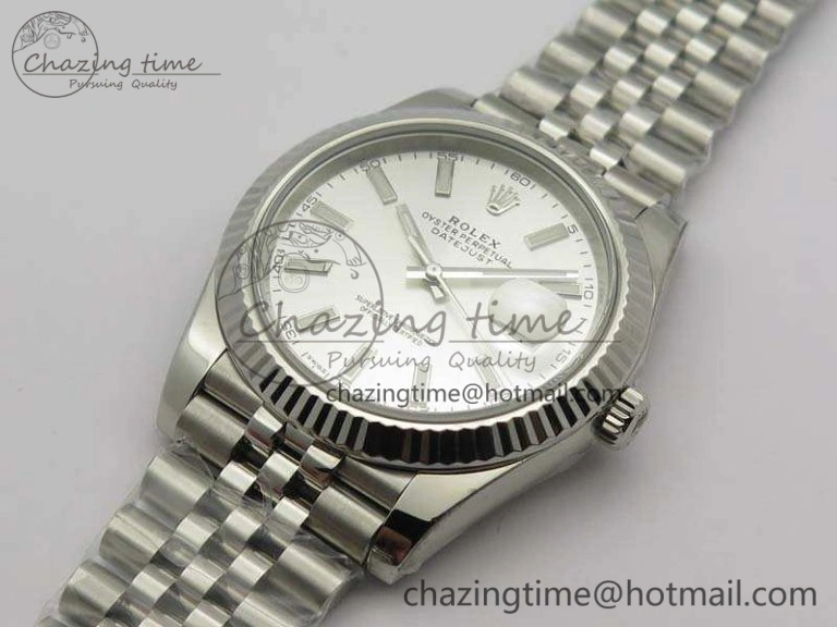 SoftTouch DateJust 228238 SS Noob 1:1 Best Edition Silver Dial Stick Markers On Jubilee Bracelet A 3511