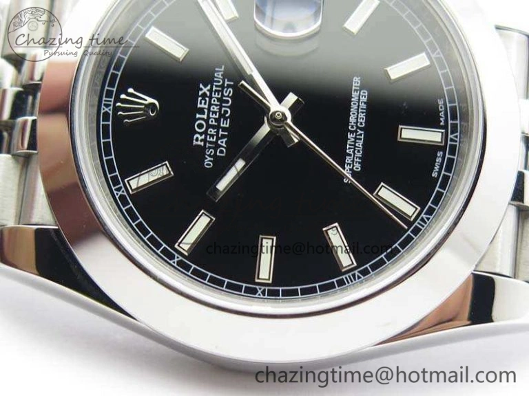 Efficient DateJust 228238 Smooth Bezel SS Noob 1:1 Best Edition Black Sticks Dial On Jubilee Bracelet A 3502