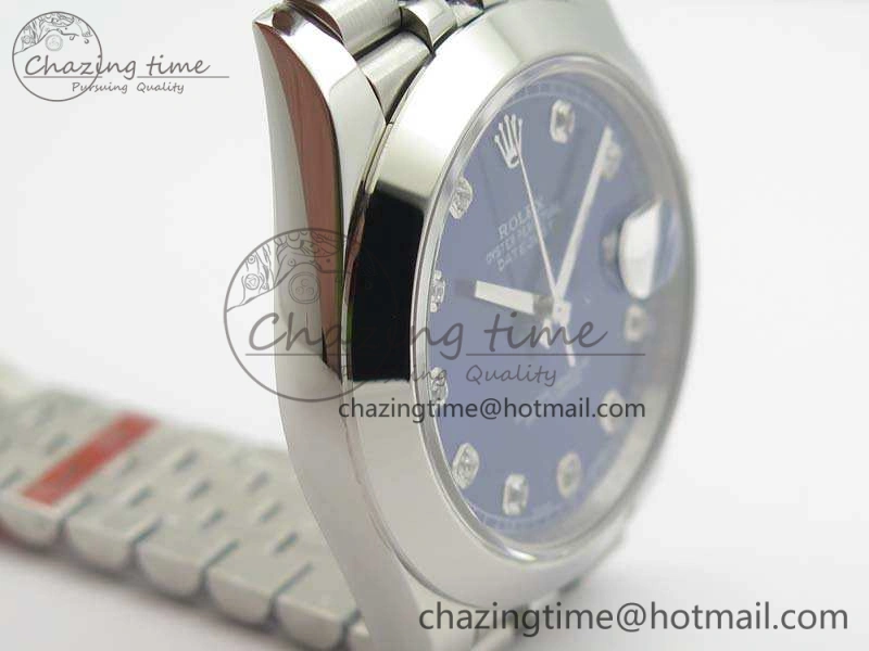DateJust 228238 Smooth Bezel SS Noob 1:1 Best Edition Blue Dial Diamond On Jubilee Bracelet A Casual 3495