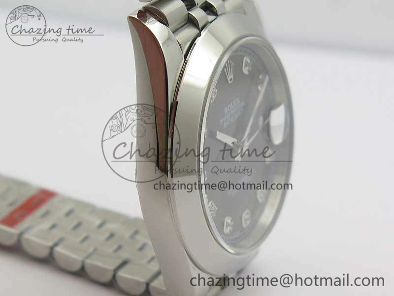 MoistureWicking DateJust 228238 Smooth Bezel SS Noob 1:1 Best Edition Gray Dial Diamond On Jubilee Bracelet A 3494