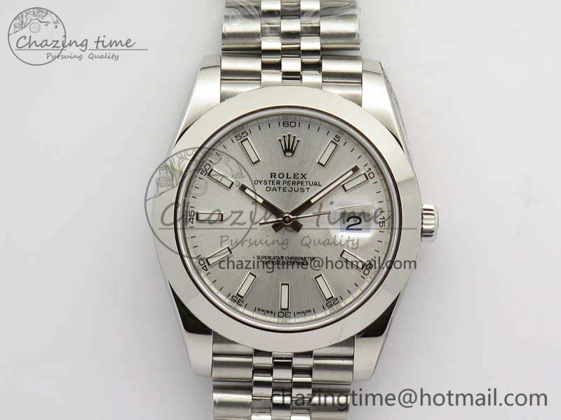 DateJust 228238 Smooth Bezel SS Noob 1:1 Best Edition Silver Sticks Dial On Jubilee Bracelet A FastDry 3506