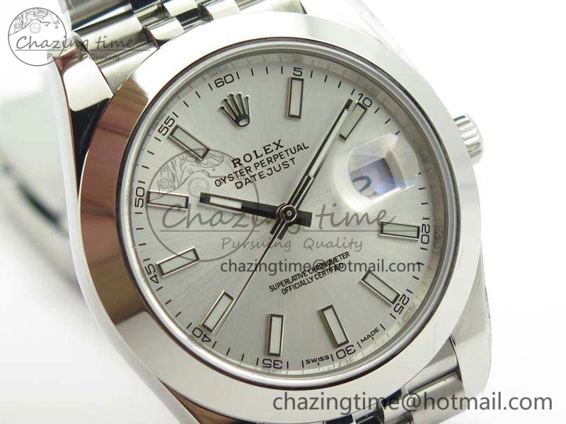 DateJust 228238 Smooth Bezel SS Noob 1:1 Best Edition Silver Sticks Dial On Jubilee Bracelet A FastDry 3506