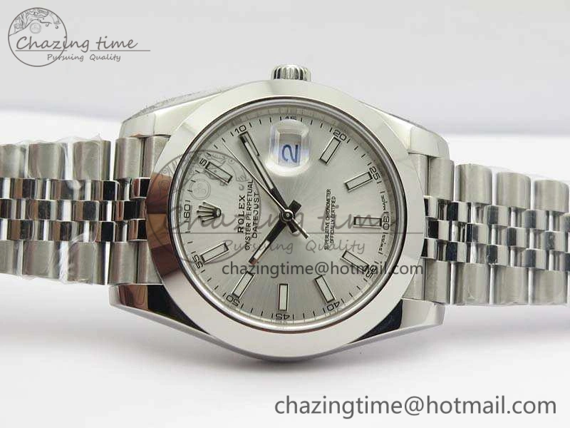 DateJust 228238 Smooth Bezel SS Noob 1:1 Best Edition Silver Sticks Dial On Jubilee Bracelet A FastDry 3506