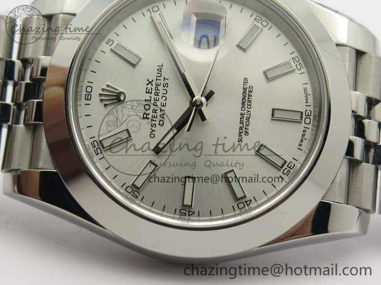 DateJust 228238 Smooth Bezel SS Noob 1:1 Best Edition Silver Sticks Dial On Jubilee Bracelet A FastDry 3506