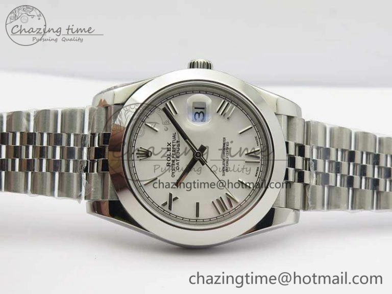 Compact DateJust 228238 Smooth Bezel SS Noob 1:1 Best Edition White Roman Dial On Jubilee Bracelet A 3503