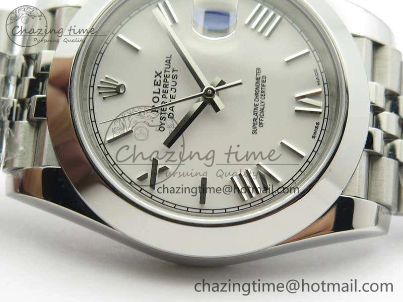 Compact DateJust 228238 Smooth Bezel SS Noob 1:1 Best Edition White Roman Dial On Jubilee Bracelet A 3503