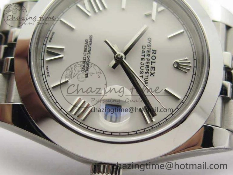 Compact DateJust 228238 Smooth Bezel SS Noob 1:1 Best Edition White Roman Dial On Jubilee Bracelet A 3503