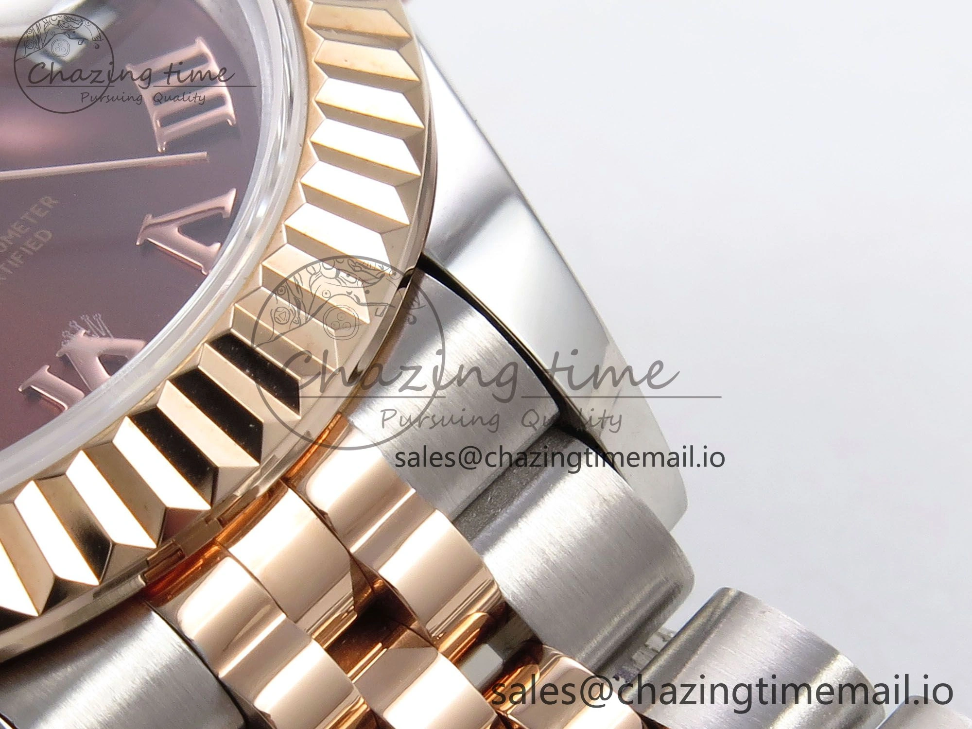 ZeroBulk DateJust 28MM 279171 SS RG GMF 1:1 Best Edition 904L Steel Brown Roman Dial on Jubilee Bracelet A 1129