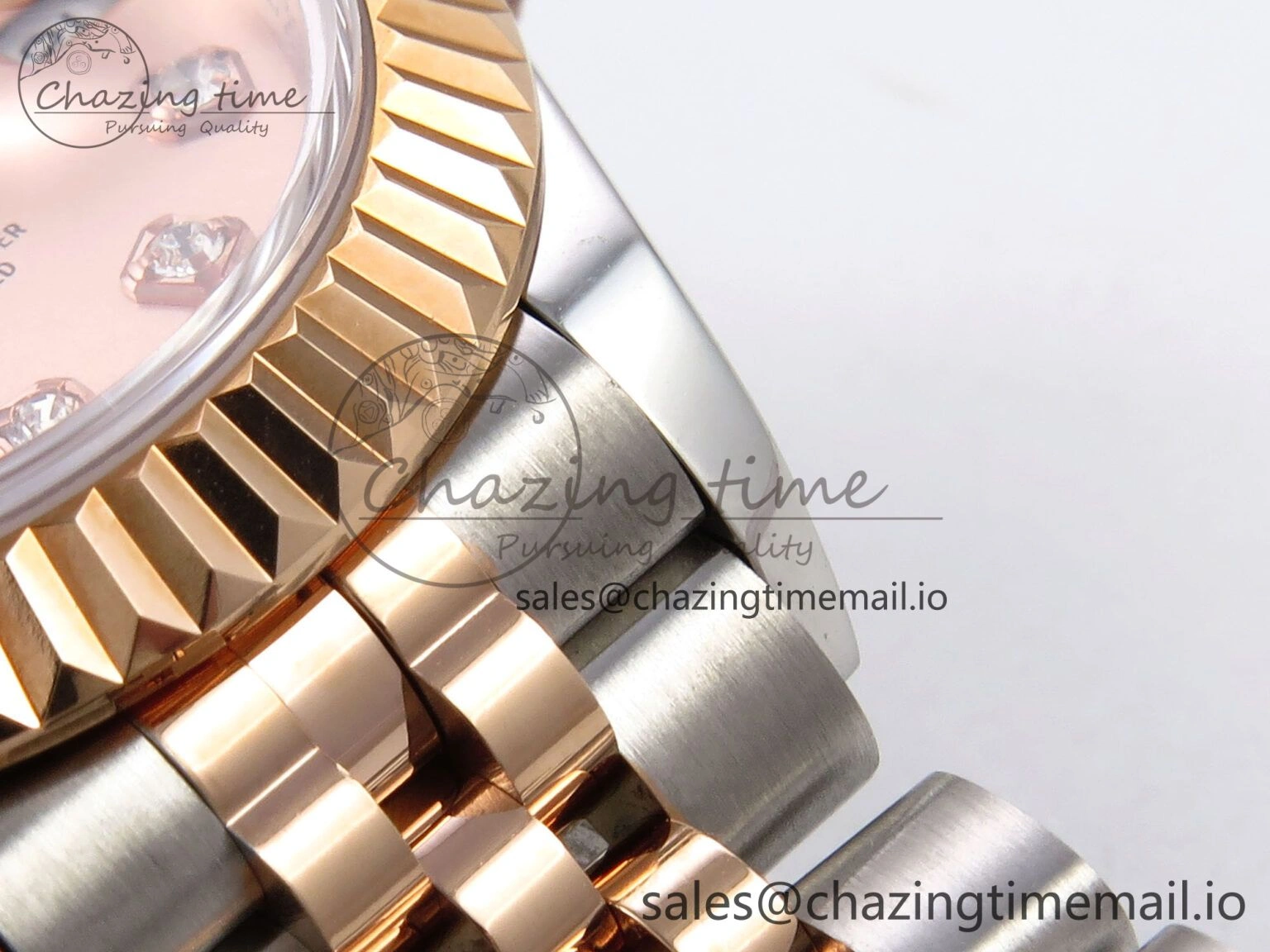 Efficient DateJust 28MM 279171 SS RG GMF 1:1 Best Edition 904L Steel RG Diamonds Dial on Jubilee Bracelet A 1133