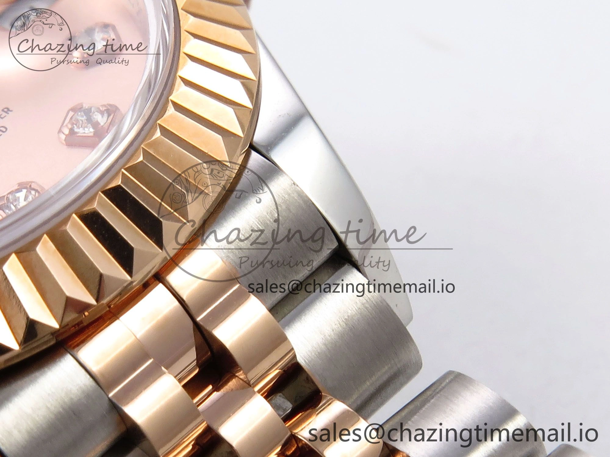 Efficient DateJust 28MM 279171 SS RG GMF 1:1 Best Edition 904L Steel RG Diamonds Dial on Jubilee Bracelet A 1133