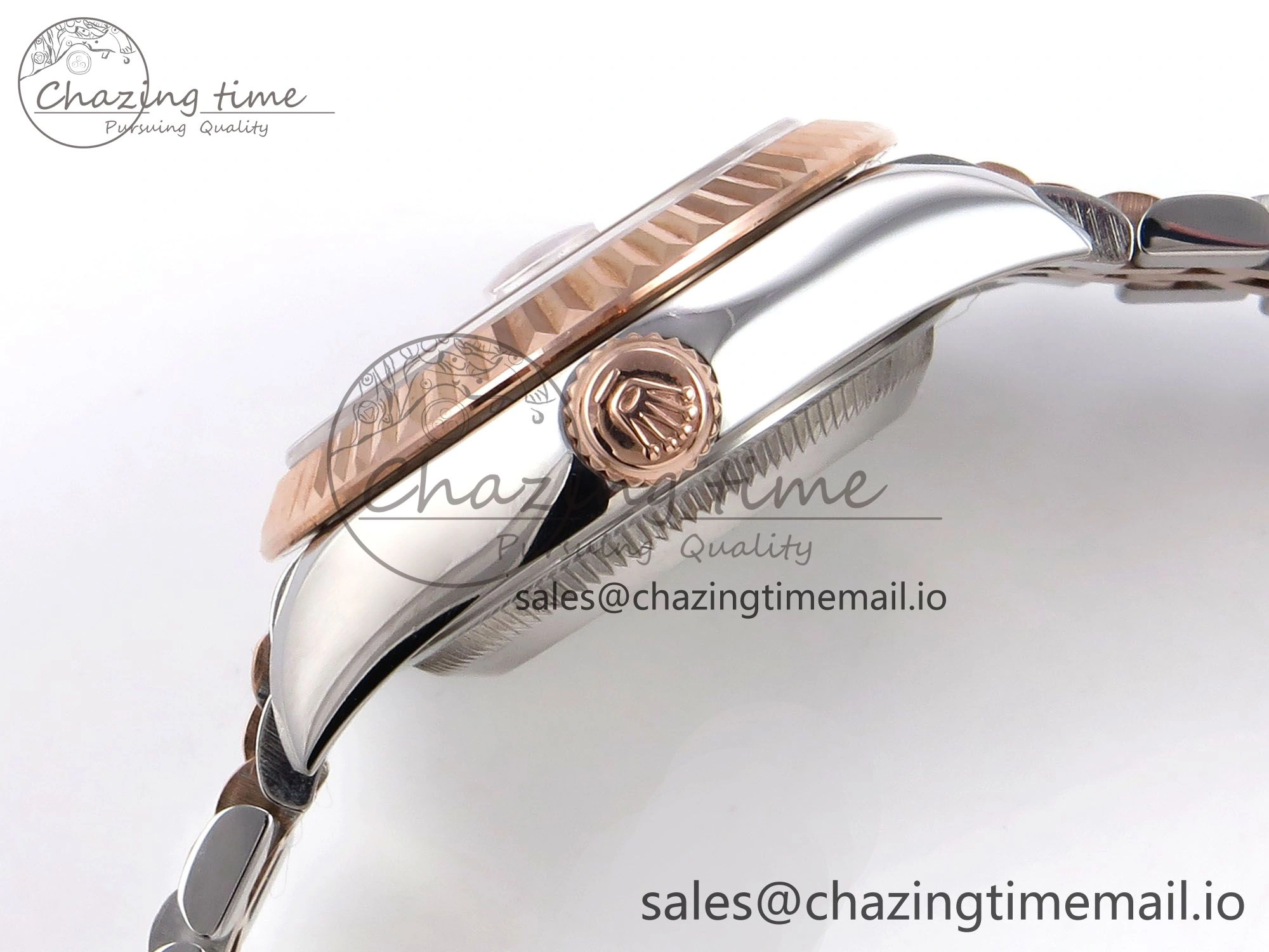 Efficient DateJust 28MM 279171 SS RG GMF 1:1 Best Edition 904L Steel RG Diamonds Dial on Jubilee Bracelet A 1133