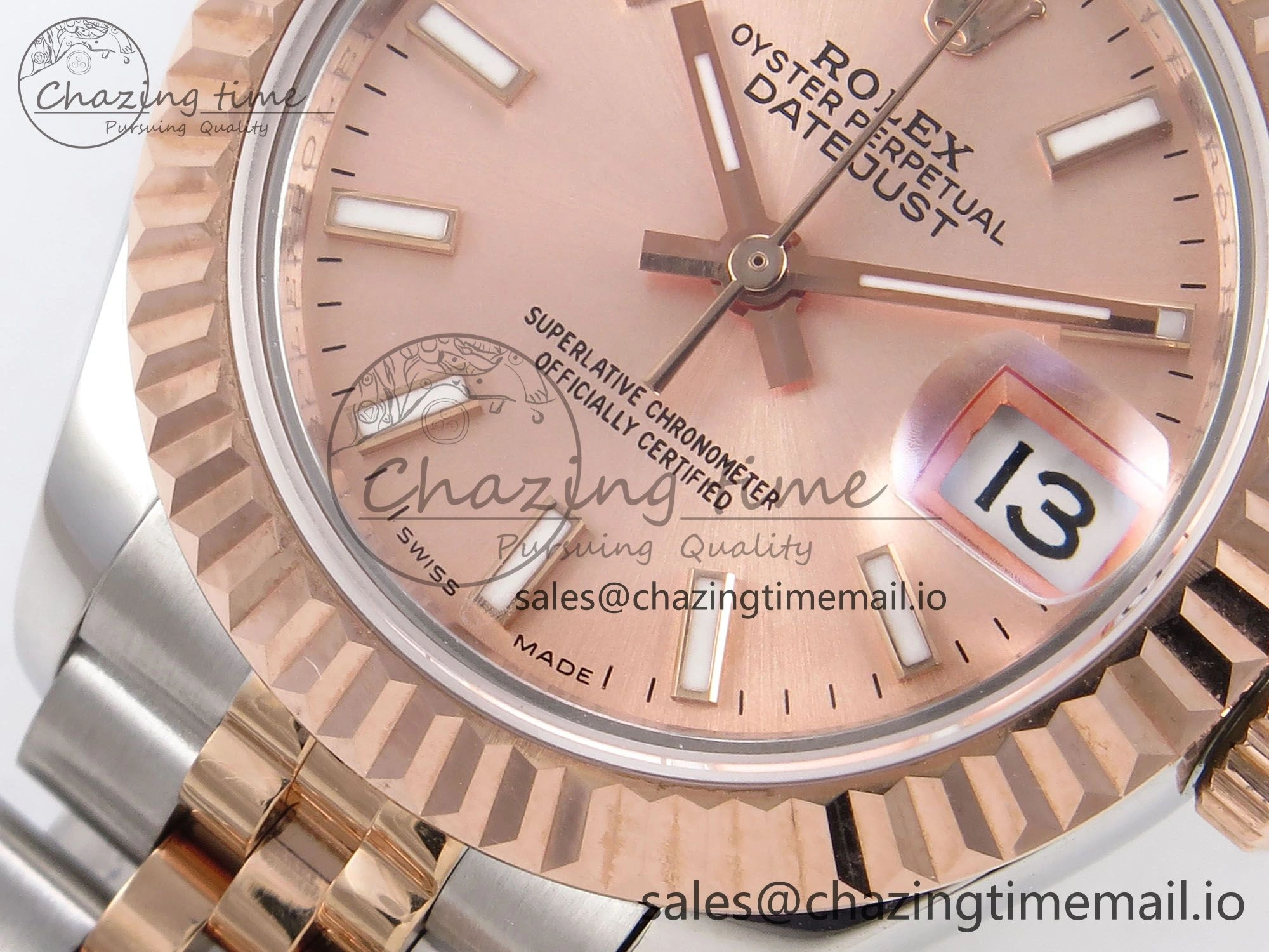DateJust 28MM 279171 SS RG GMF 1:1 Best Edition 904L Steel RG Stick Dial on Jubilee Bracelet A HighQuality 1132