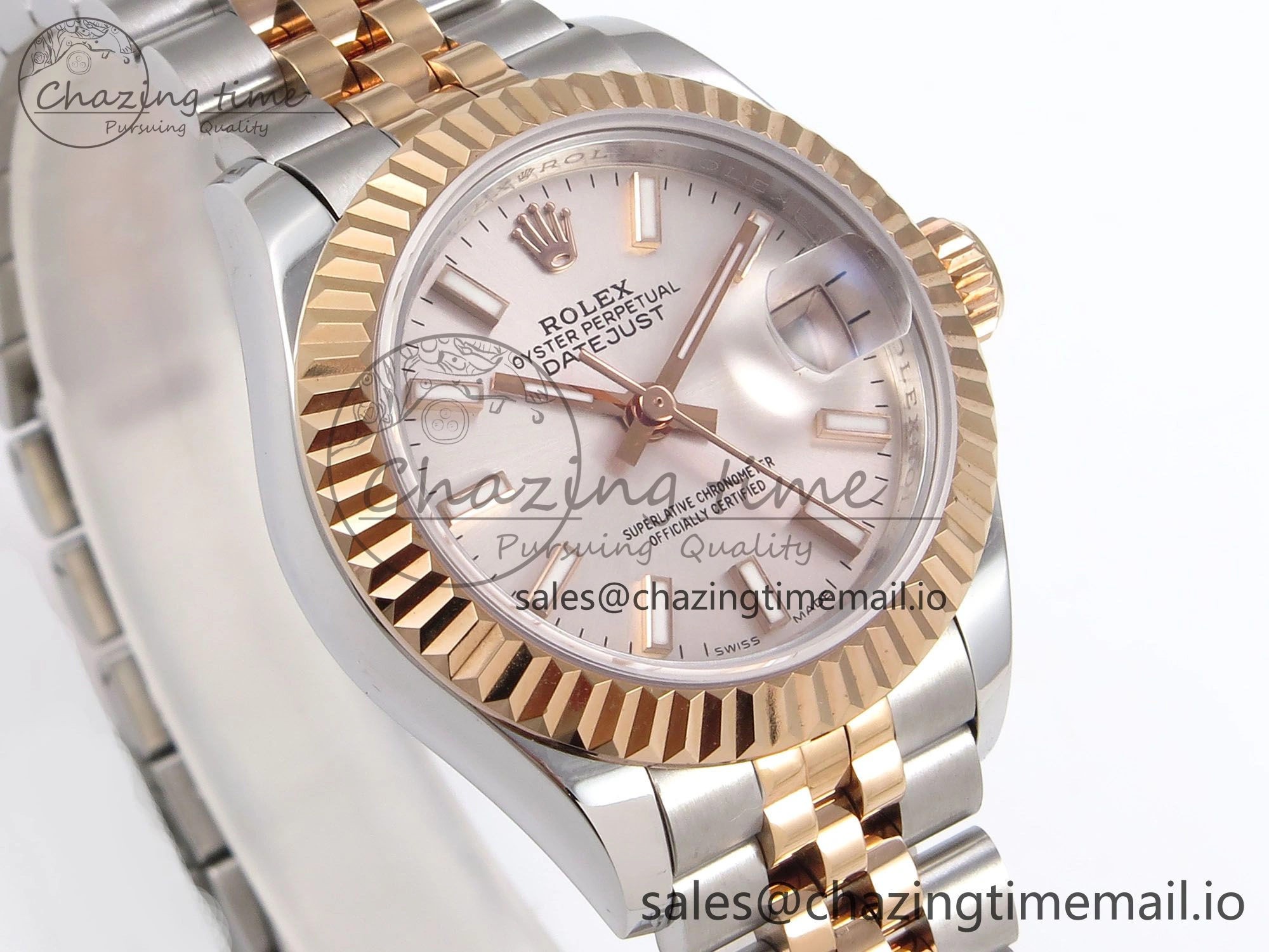 DateJust 28MM 279171 SS RG GMF 1:1 Best Edition 904L Steel Silver Stick Dial on Jubilee Bracelet A Practical 10061