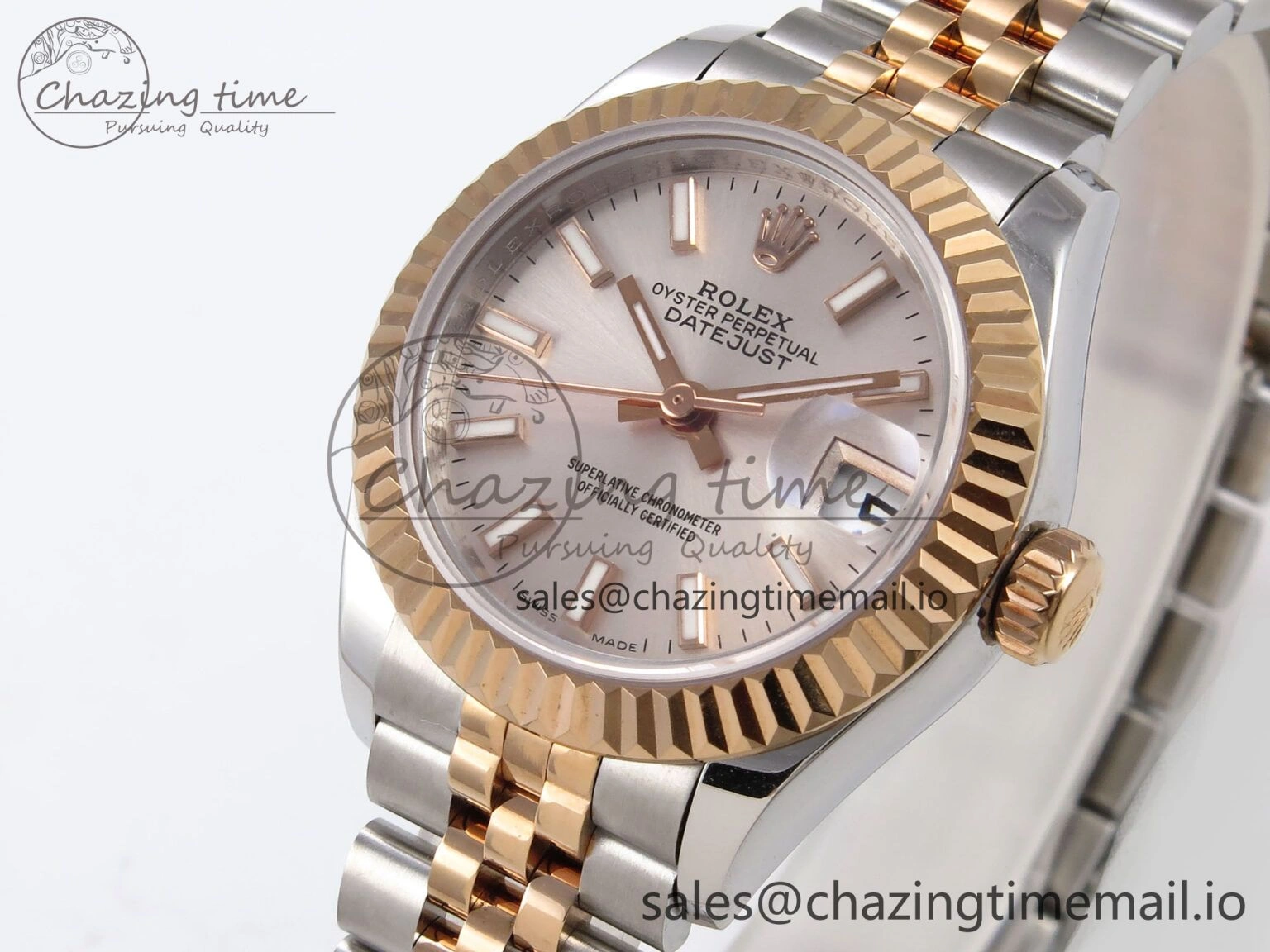 DateJust 28MM 279171 SS RG GMF 1:1 Best Edition 904L Steel Silver Stick Dial on Jubilee Bracelet A Practical 10061
