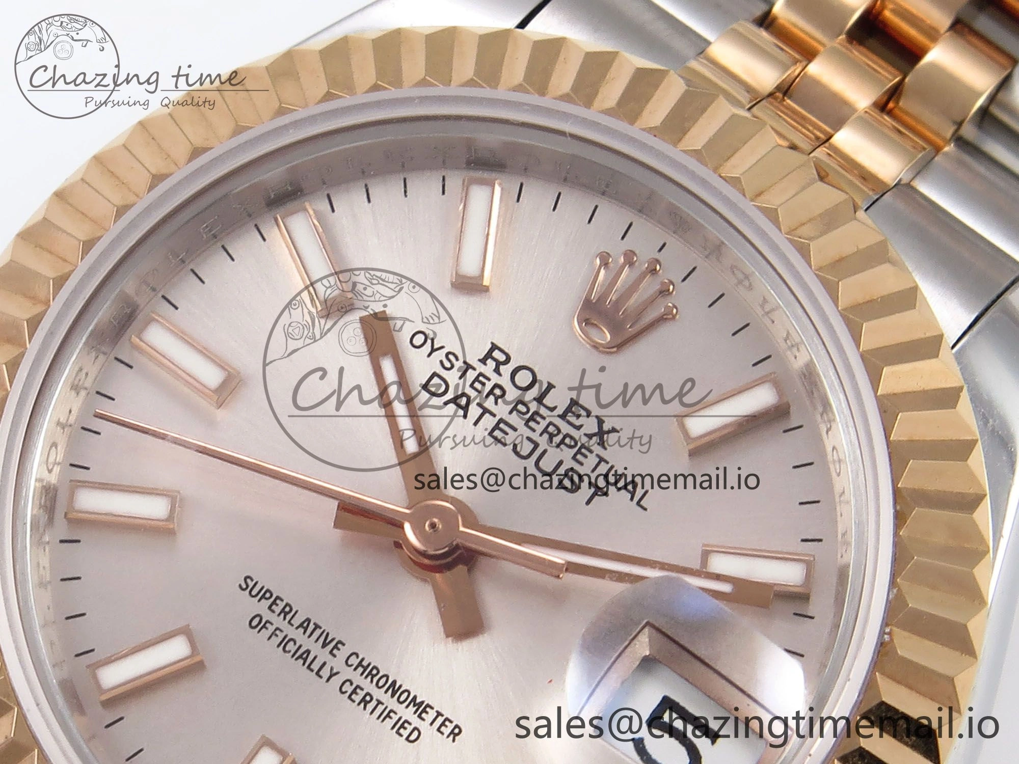 DateJust 28MM 279171 SS RG GMF 1:1 Best Edition 904L Steel Silver Stick Dial on Jubilee Bracelet A Practical 10061