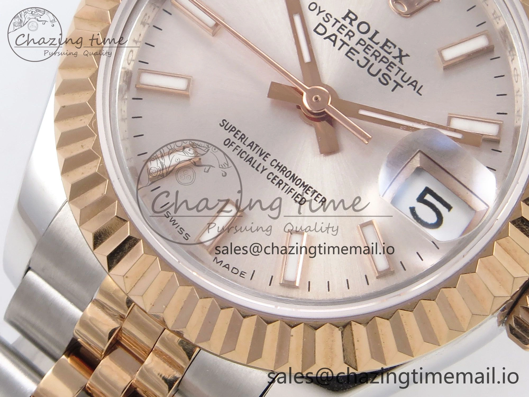 DateJust 28MM 279171 SS RG GMF 1:1 Best Edition 904L Steel Silver Stick Dial on Jubilee Bracelet A Practical 10061