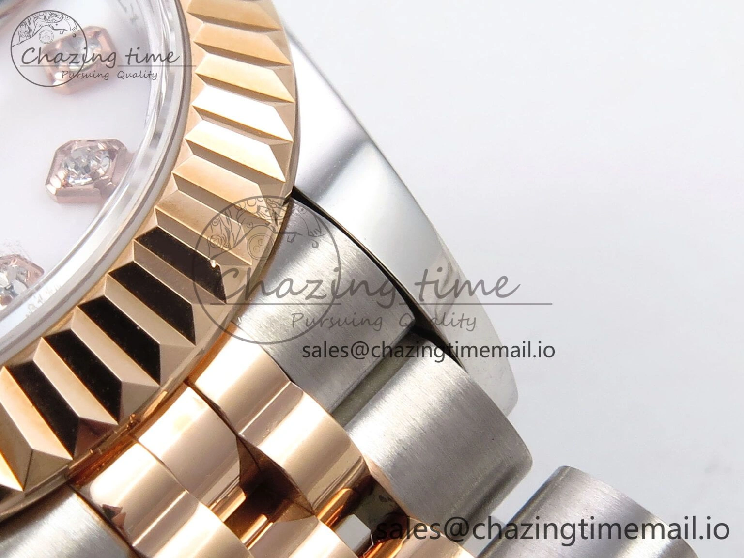 DateJust 28MM 279171 SS RG GMF 1:1 Best Edition 904L Steel White Diamonds Dial on Jubilee Bracelet A Effortless 10060