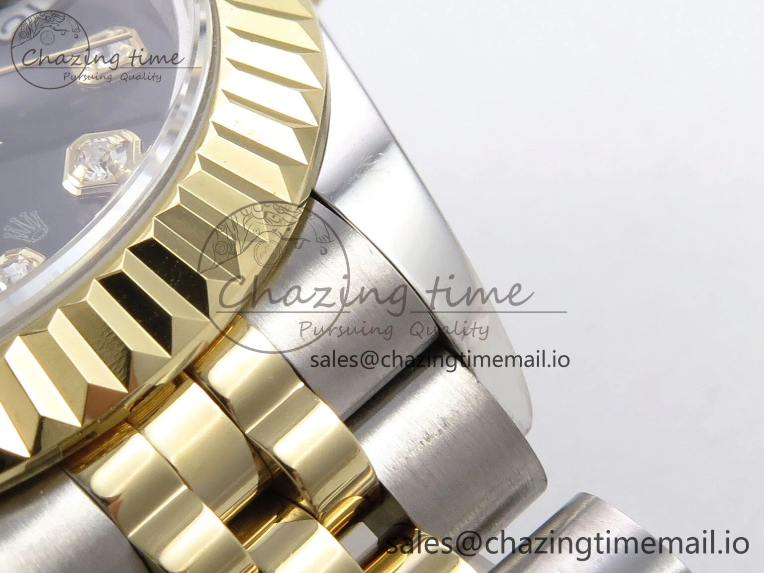 DateJust 28MM 279173 SS YG GMF 1:1 Best Edition 904L Steel Black Diamonds Dial on Jubilee Bracelet A Timeless 10054