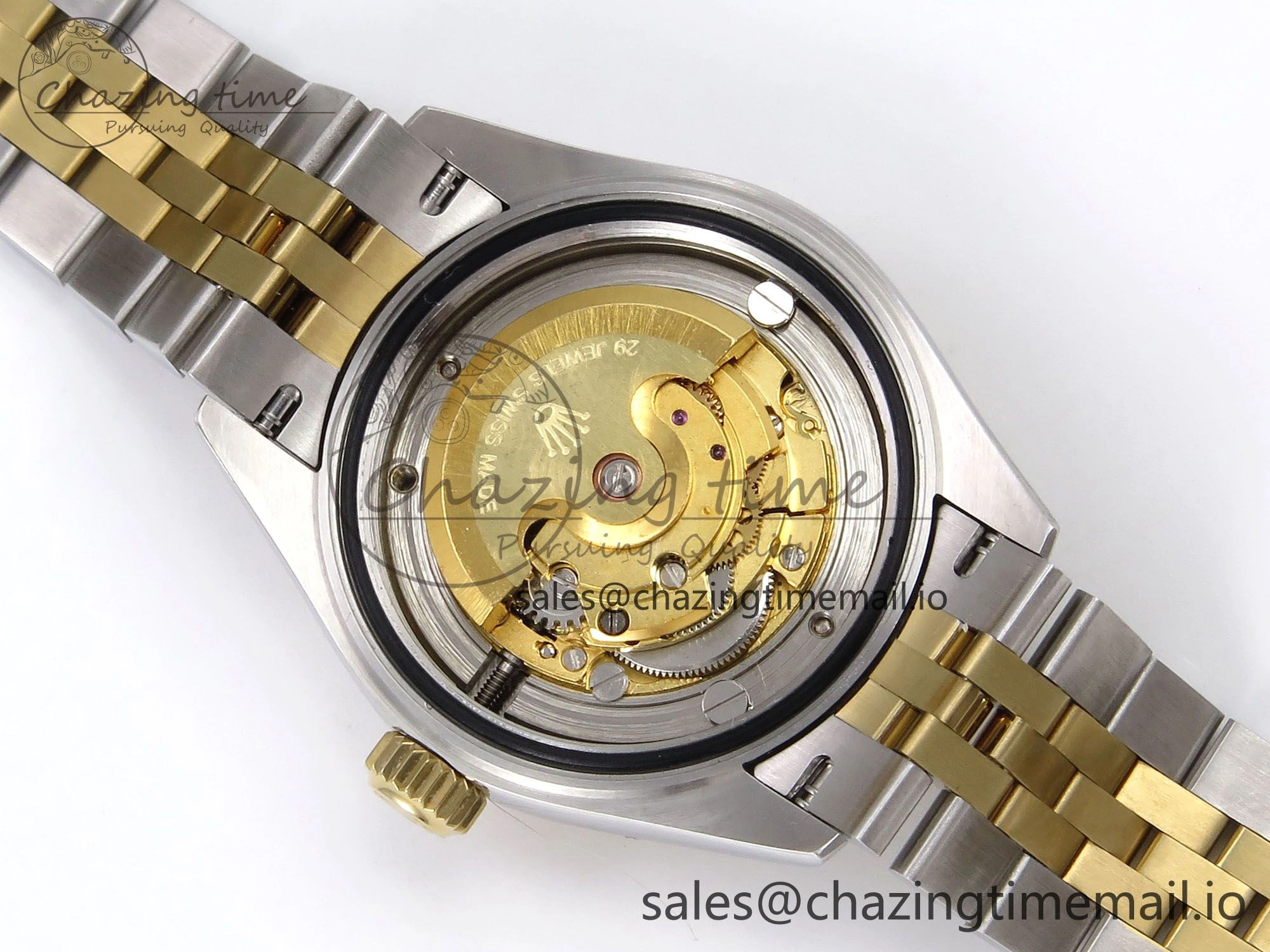 RelaxedFit DateJust 28MM 279173 SS YG GMF 1:1 Best Edition 904L Steel Green Diamonds Dial on Jubilee Bracelet A 10058