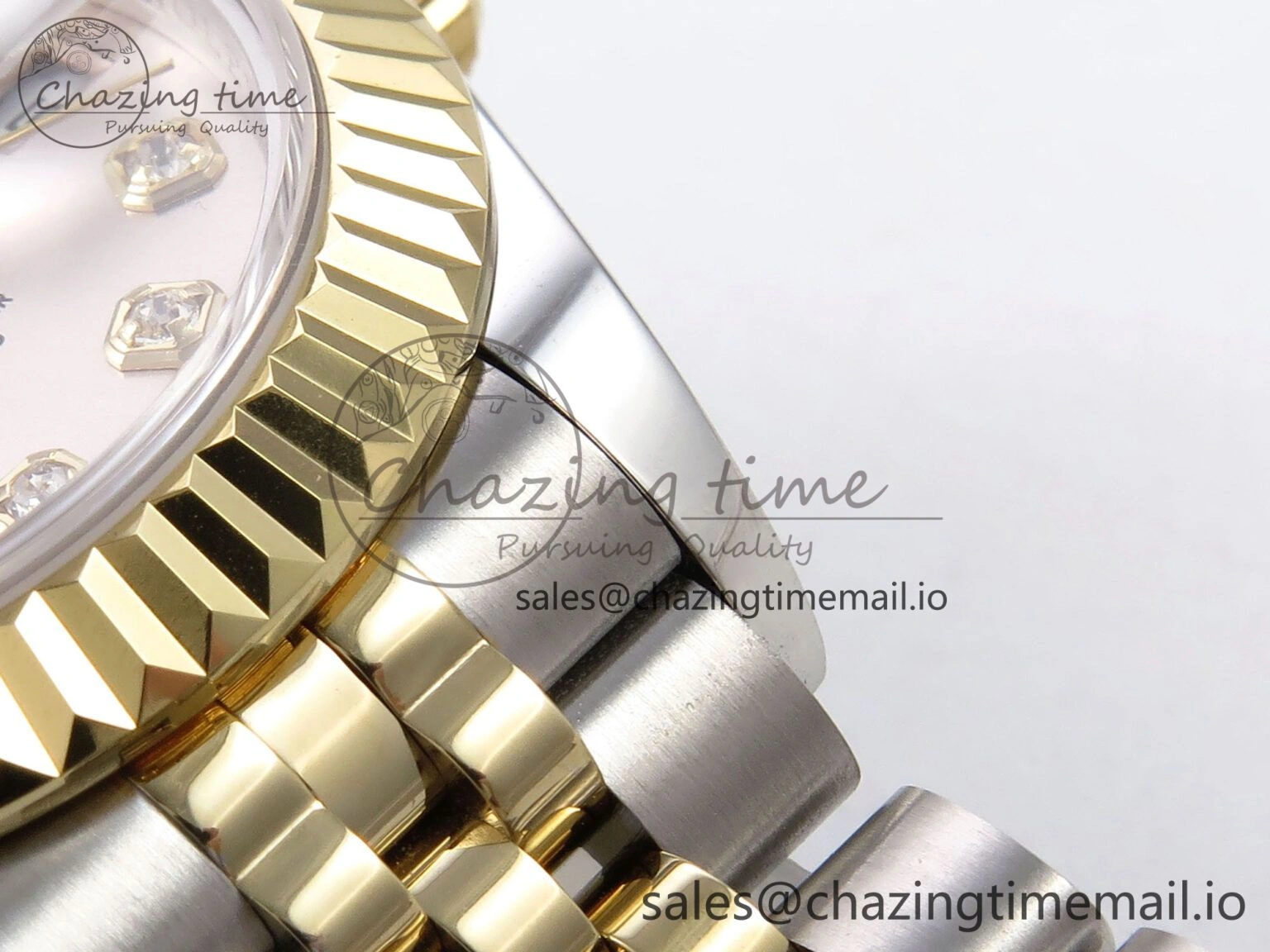 DateJust 28MM 279173 SS YG GMF 1:1 Best Edition 904L Steel Silver Diamonds Dial on Jubilee Bracelet A Sleek 10057