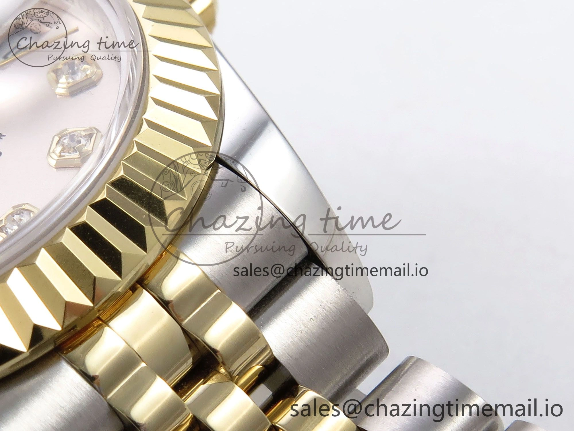 DateJust 28MM 279173 SS YG GMF 1:1 Best Edition 904L Steel Silver Diamonds Dial on Jubilee Bracelet A Sleek 10057