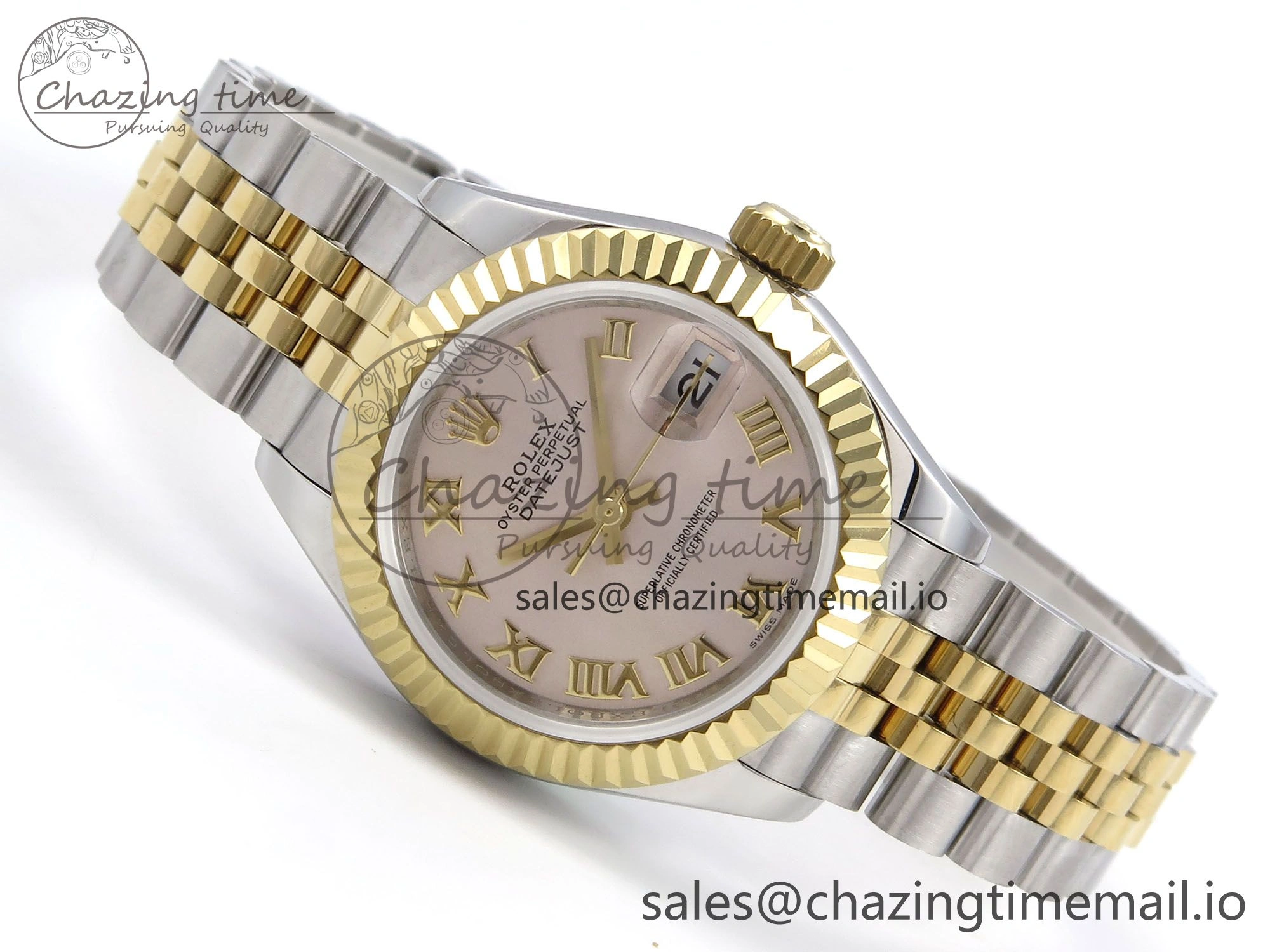 DateJust 28MM 279173 SS YG GMF 1:1 Best Edition 904L Steel Silver Roman Dial on Jubilee Bracelet A Resilient 1121