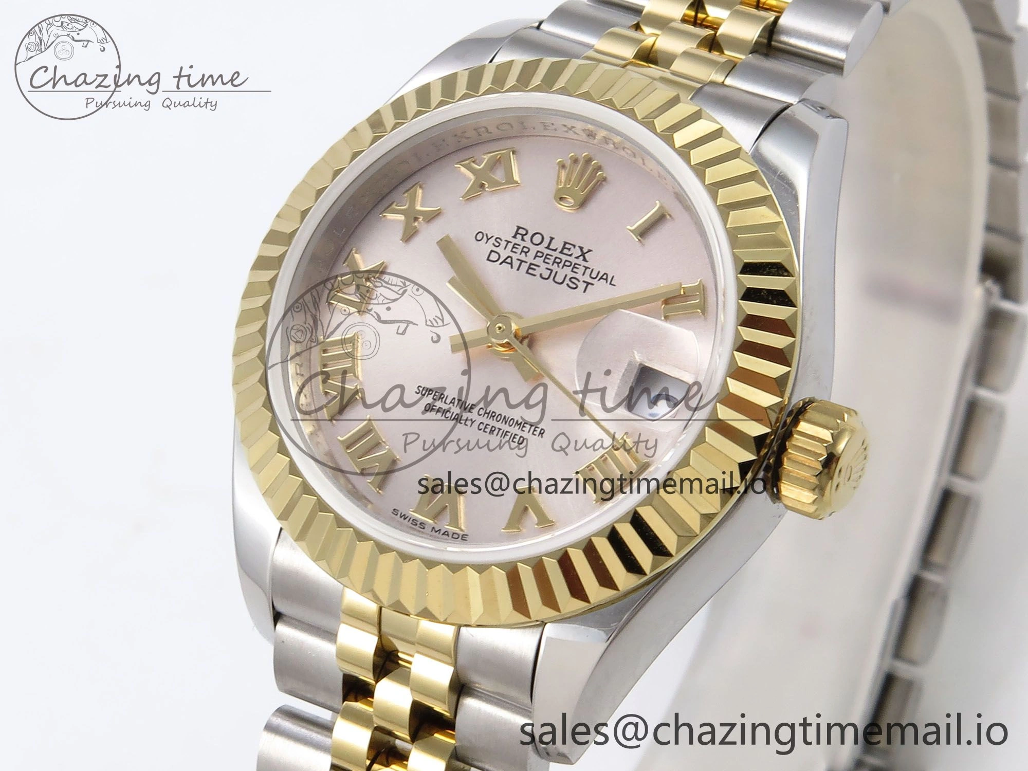 DateJust 28MM 279173 SS YG GMF 1:1 Best Edition 904L Steel Silver Roman Dial on Jubilee Bracelet A Resilient 1121