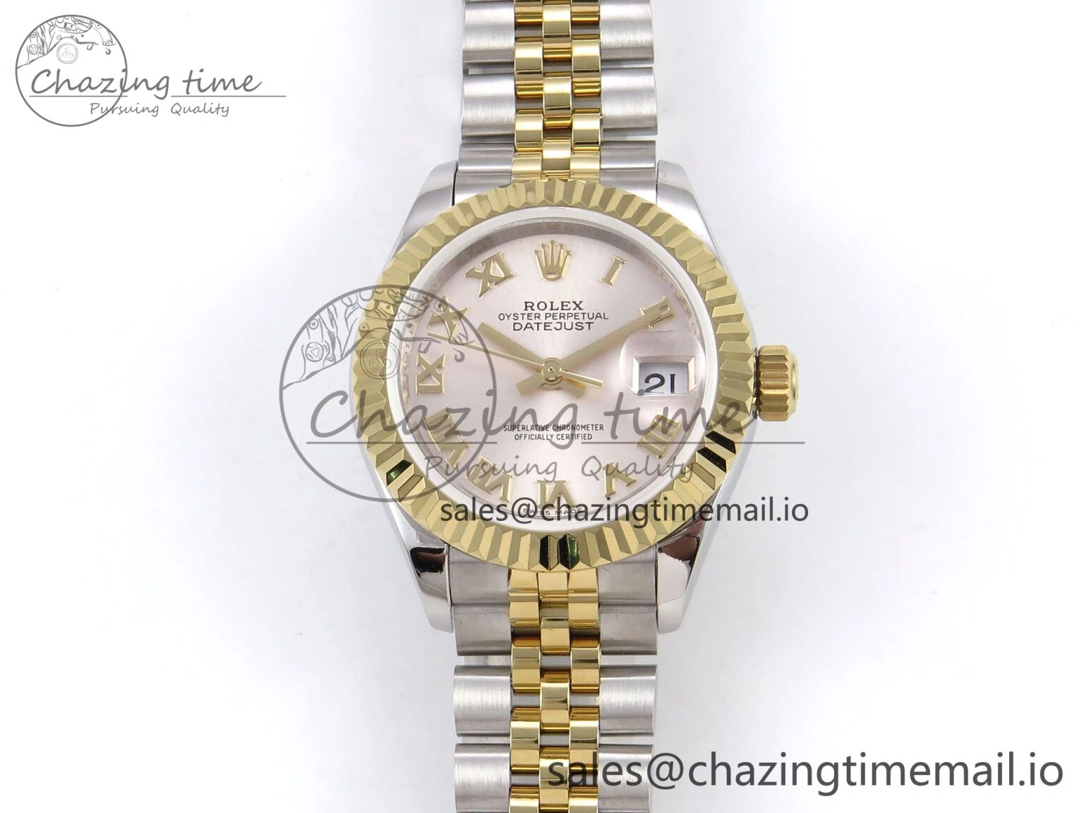 DateJust 28MM 279173 SS YG GMF 1:1 Best Edition 904L Steel Silver Roman Dial on Jubilee Bracelet A Resilient 1121