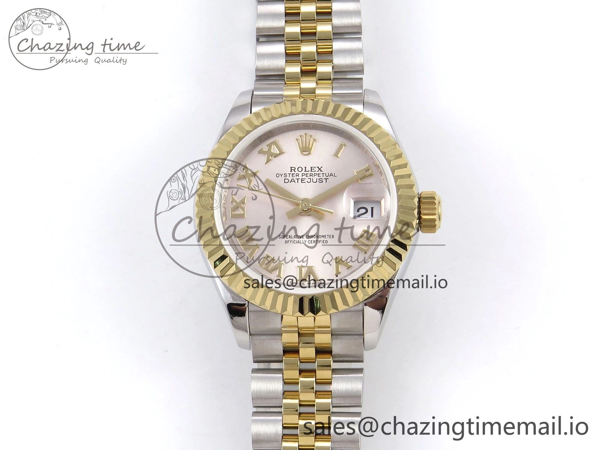 DateJust 28MM 279173 SS YG GMF 1:1 Best Edition 904L Steel Silver Roman Dial on Jubilee Bracelet A Resilient 1121