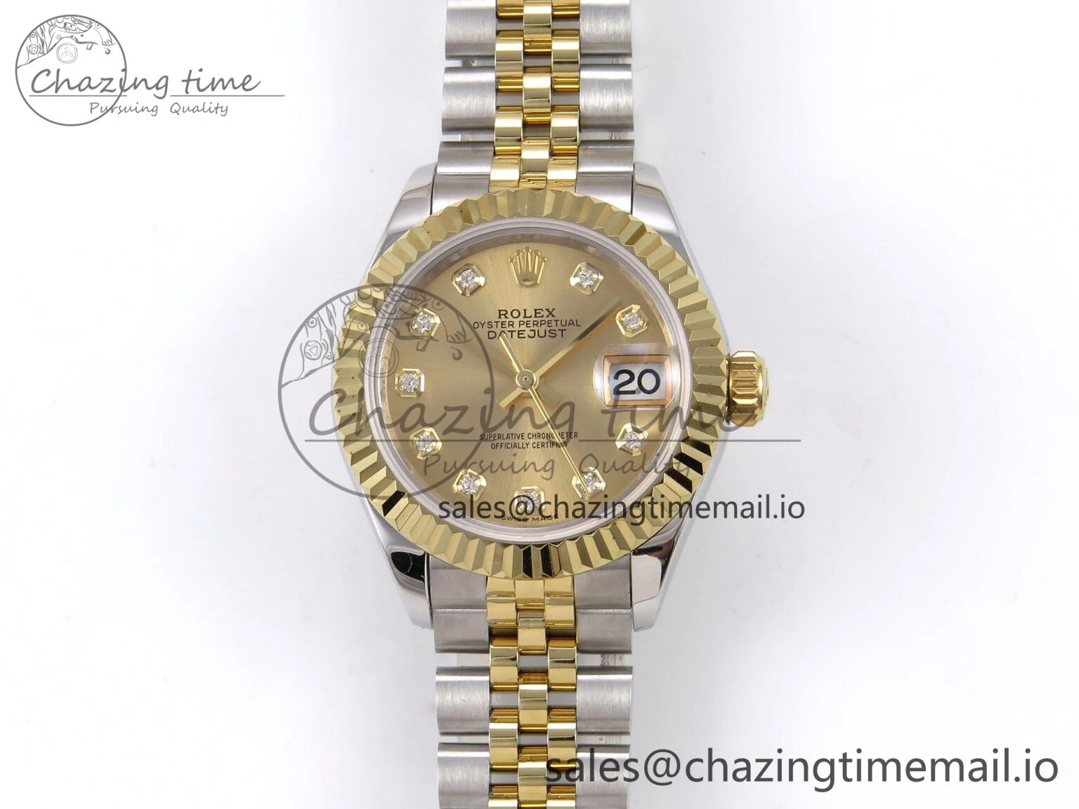 DateJust 28MM 279173 SS YG GMF 1:1 Best Edition 904L Steel YG Diamonds Dial on Jubilee Bracelet A DailyWear 1123