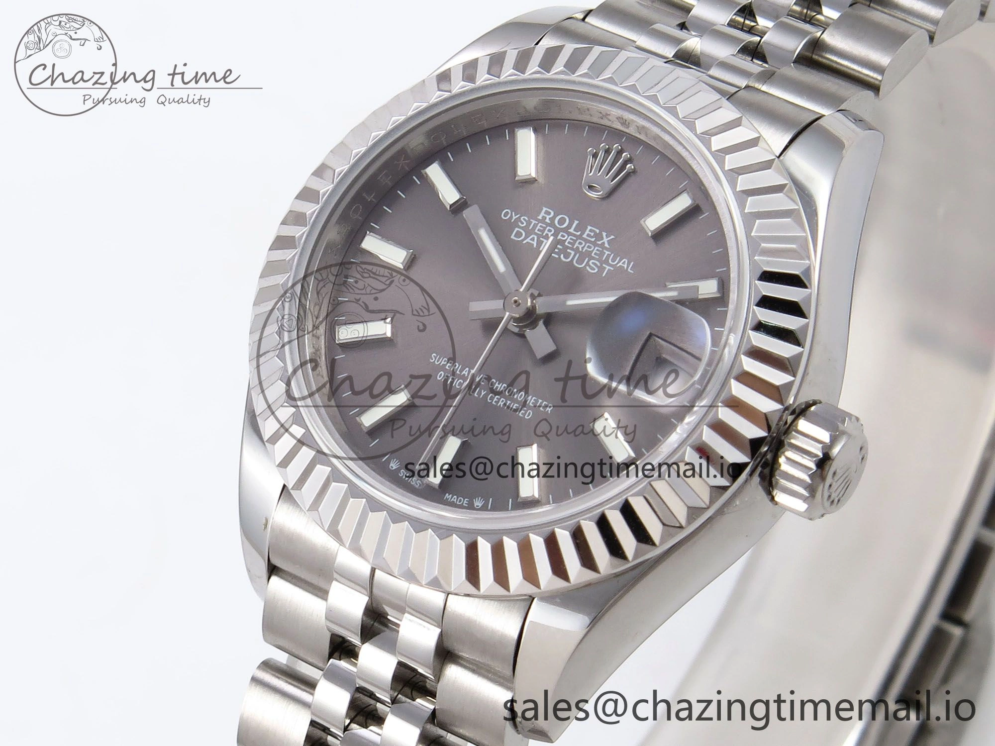 Casual DateJust 28MM 279174 SS GMF 1:1 Best Edition 904L Steel Gray Stick Dial on Jubilee Bracelet A 1138