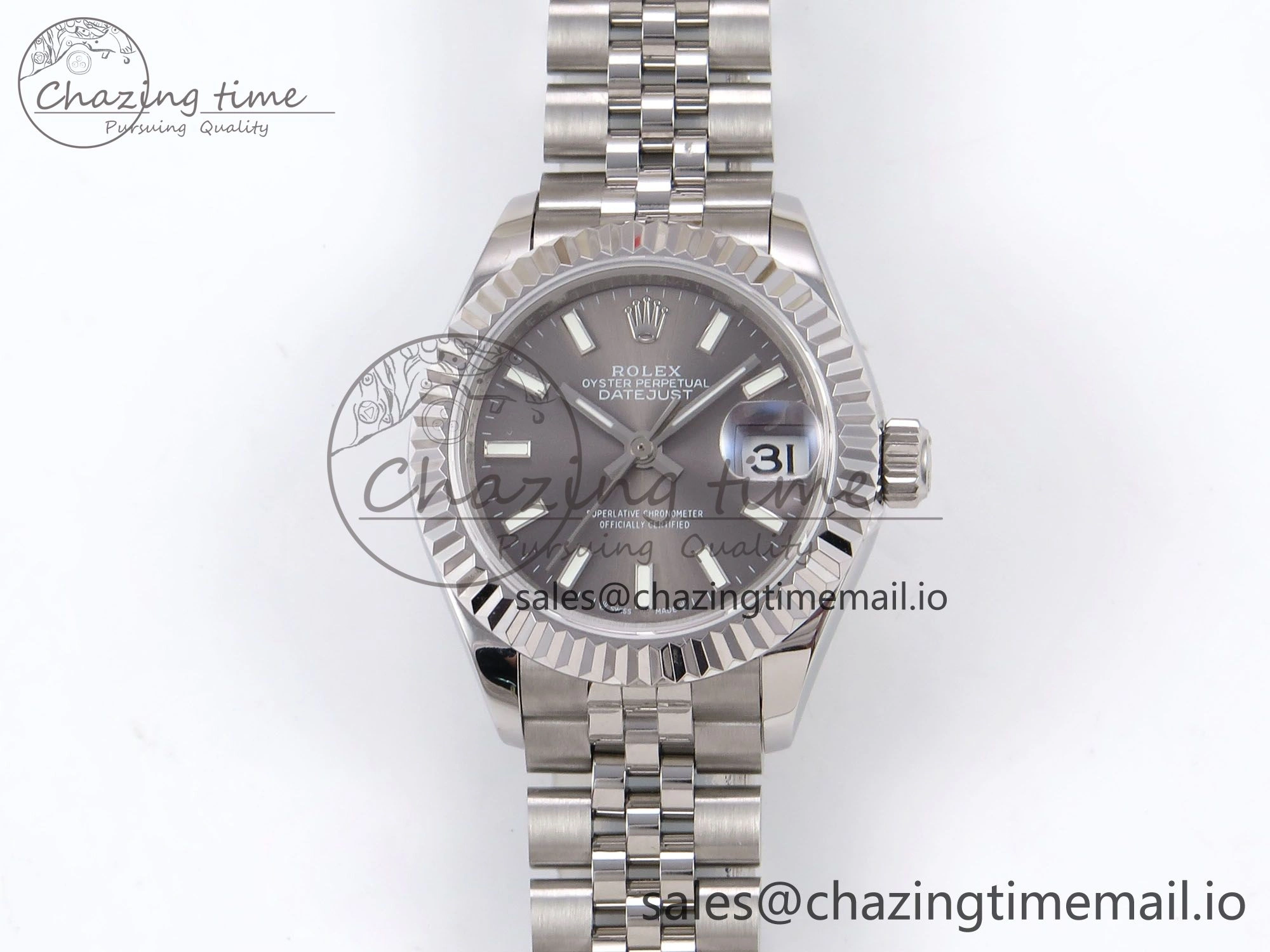 Casual DateJust 28MM 279174 SS GMF 1:1 Best Edition 904L Steel Gray Stick Dial on Jubilee Bracelet A 1138