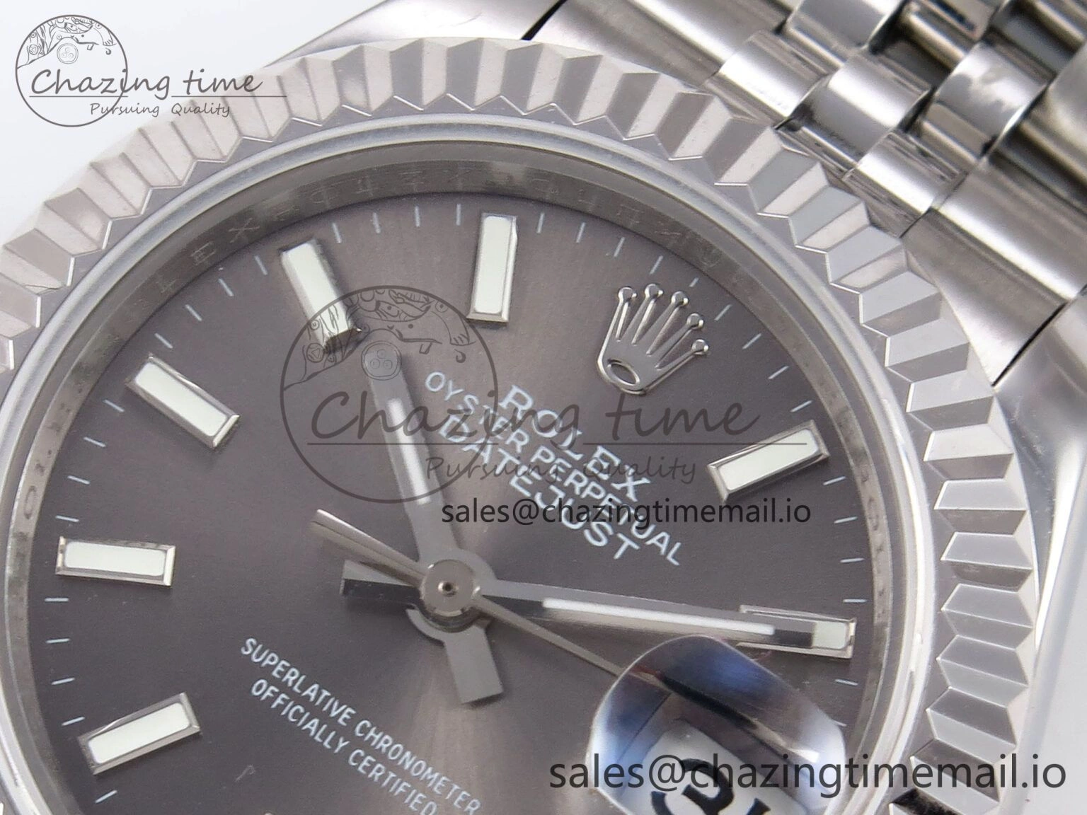 Casual DateJust 28MM 279174 SS GMF 1:1 Best Edition 904L Steel Gray Stick Dial on Jubilee Bracelet A 1138