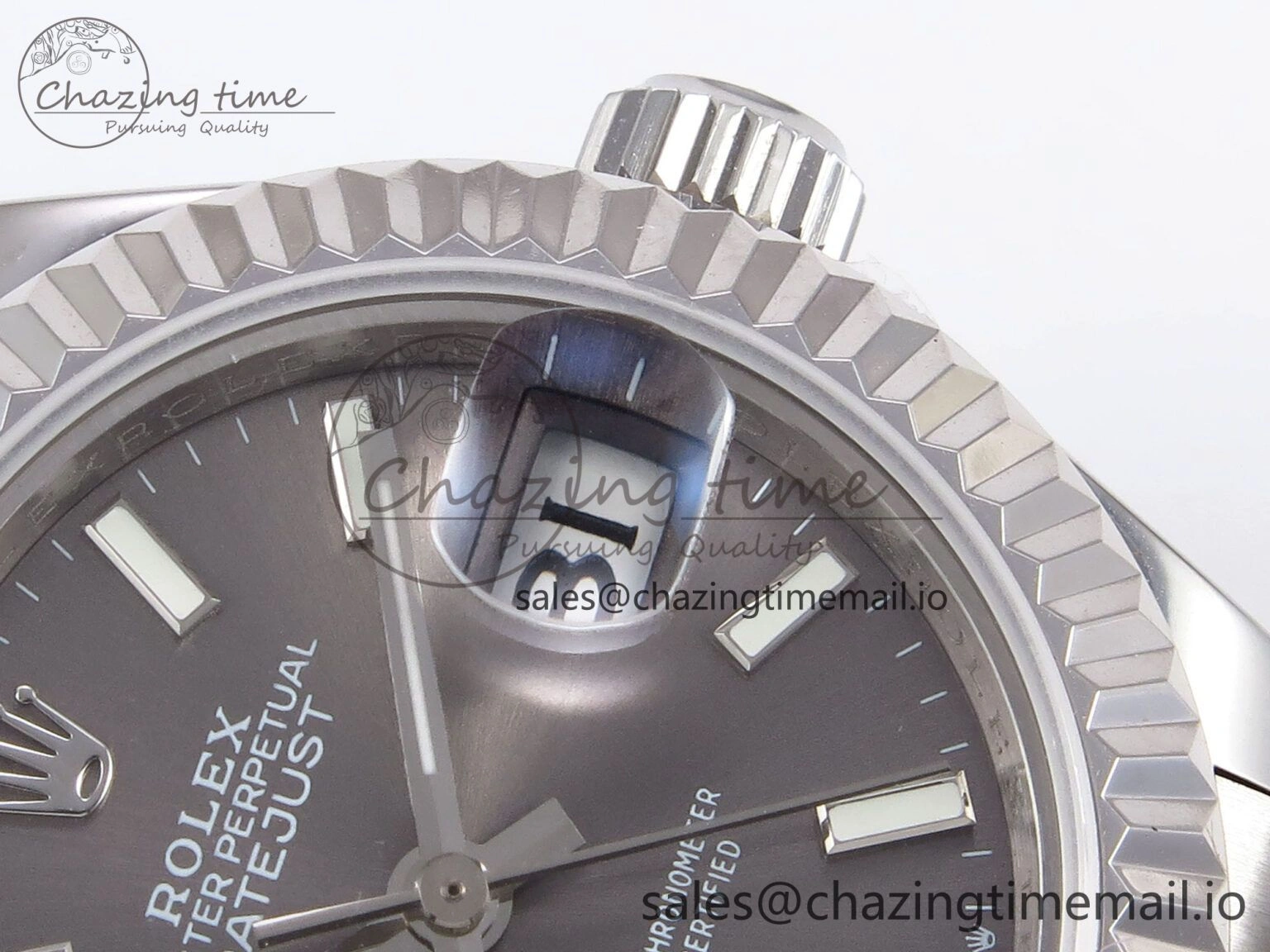 Casual DateJust 28MM 279174 SS GMF 1:1 Best Edition 904L Steel Gray Stick Dial on Jubilee Bracelet A 1138