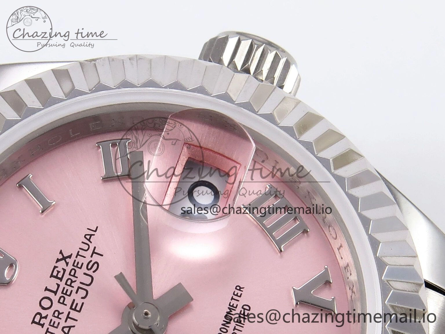 DateJust 28MM 279174 SS GMF 1:1 Best Edition 904L Steel Pink Roman Dial on Jubilee Bracelet A Thermal 1145