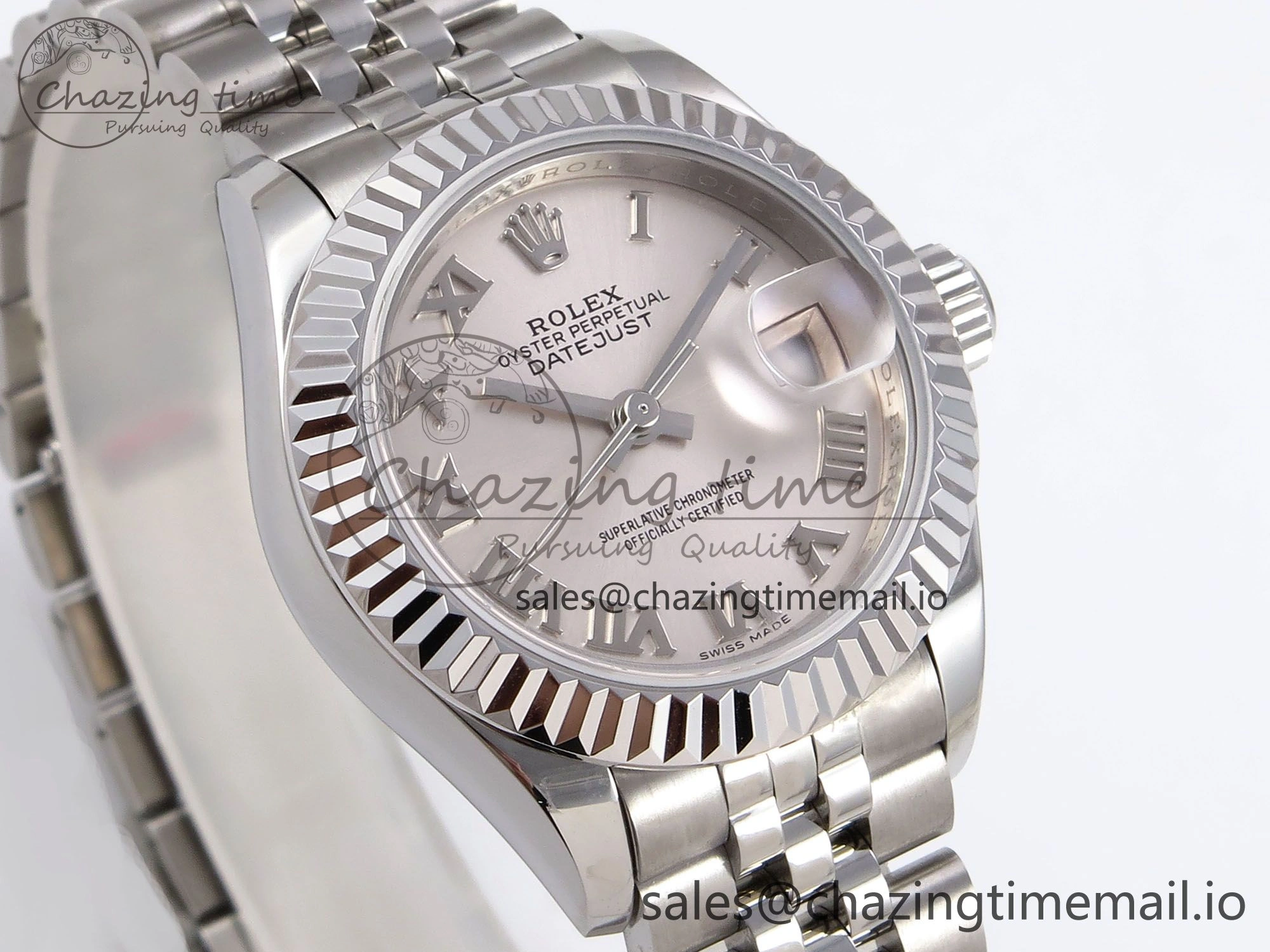 ZeroBulk DateJust 28MM 279174 SS GMF 1:1 Best Edition 904L Steel Silver Roman Dial on Jubilee Bracelet A 10070