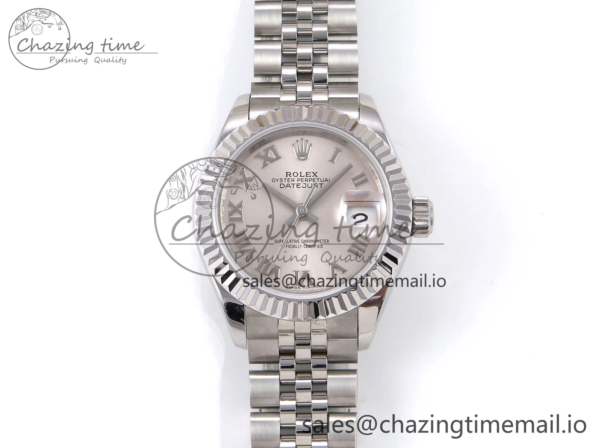 ZeroBulk DateJust 28MM 279174 SS GMF 1:1 Best Edition 904L Steel Silver Roman Dial on Jubilee Bracelet A 10070