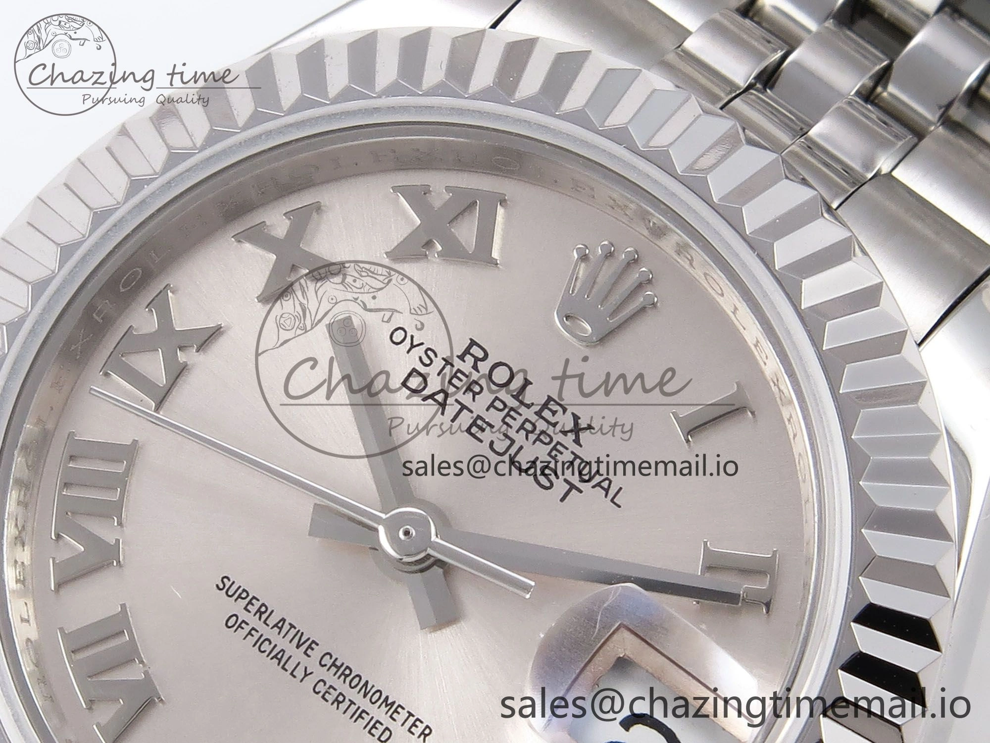 ZeroBulk DateJust 28MM 279174 SS GMF 1:1 Best Edition 904L Steel Silver Roman Dial on Jubilee Bracelet A 10070