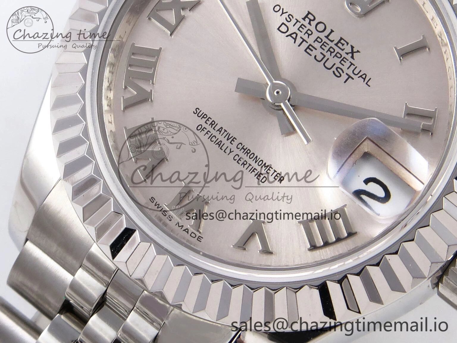 ZeroBulk DateJust 28MM 279174 SS GMF 1:1 Best Edition 904L Steel Silver Roman Dial on Jubilee Bracelet A 10070