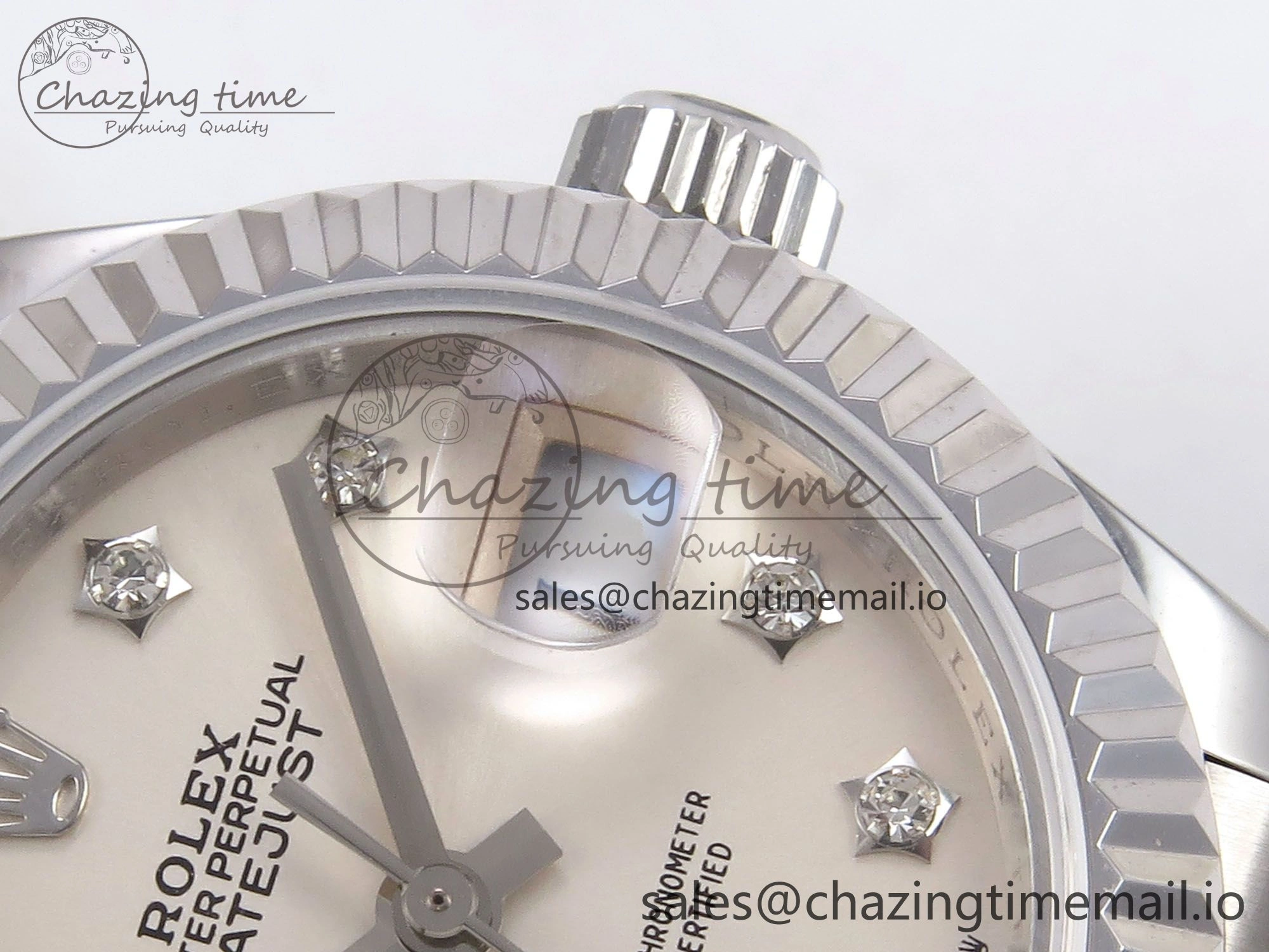 DateJust 28MM 279174 SS GMF 1:1 Best Edition 904L Steel Silver Star Diamonds Dial on Jubilee Bracelet A ZeroBulk 10072