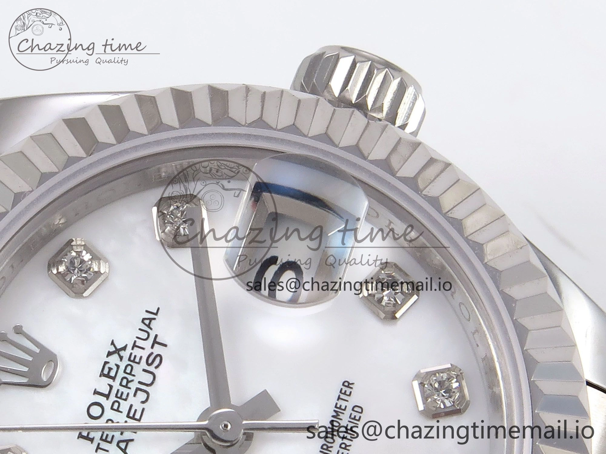 ZipUp DateJust 28MM 279174 SS GMF 1:1 Best Edition 904L Steel White Diamonds Dial on Jubilee Bracelet A 1139