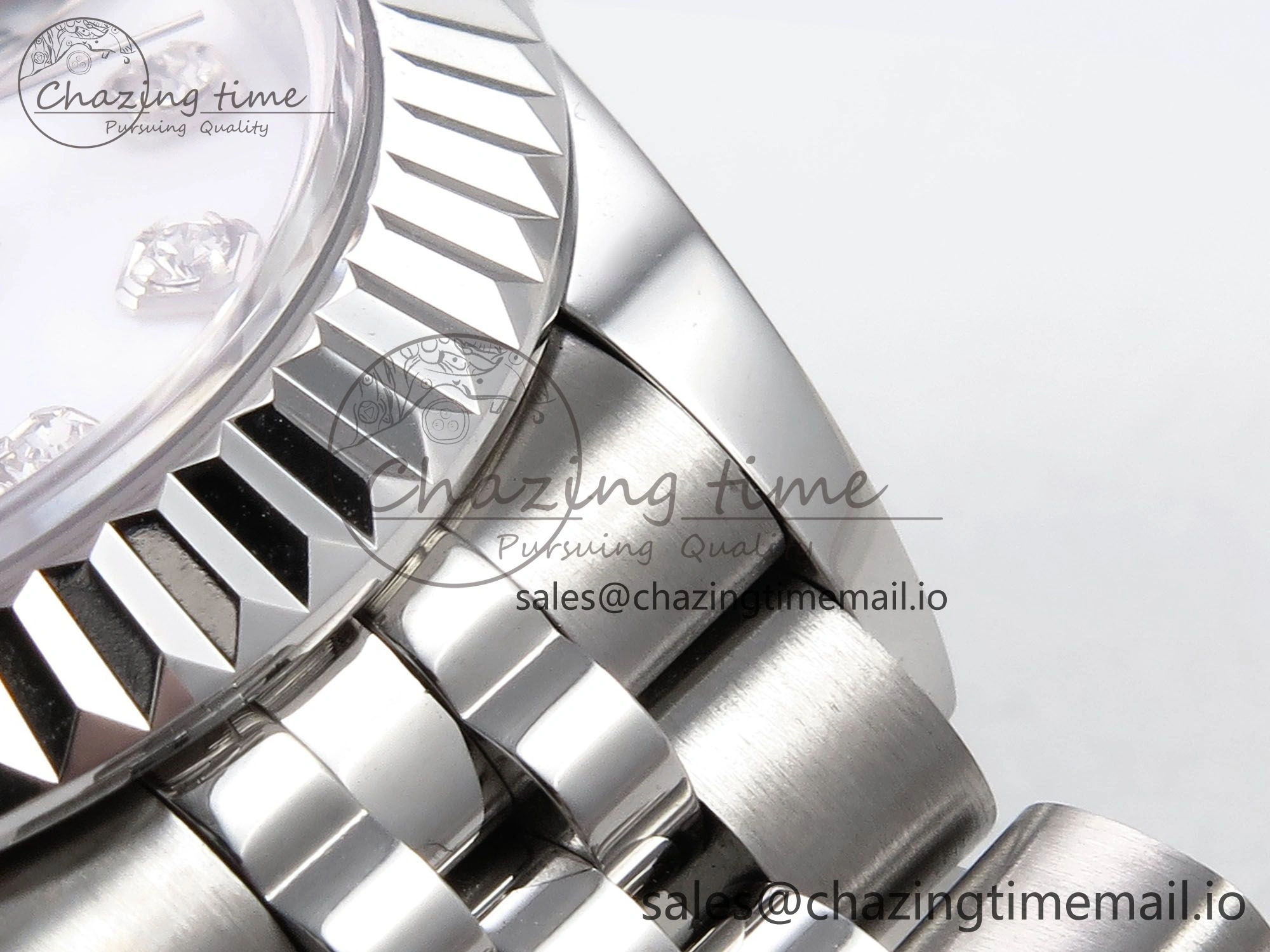 ZipUp DateJust 28MM 279174 SS GMF 1:1 Best Edition 904L Steel White Diamonds Dial on Jubilee Bracelet A 1139