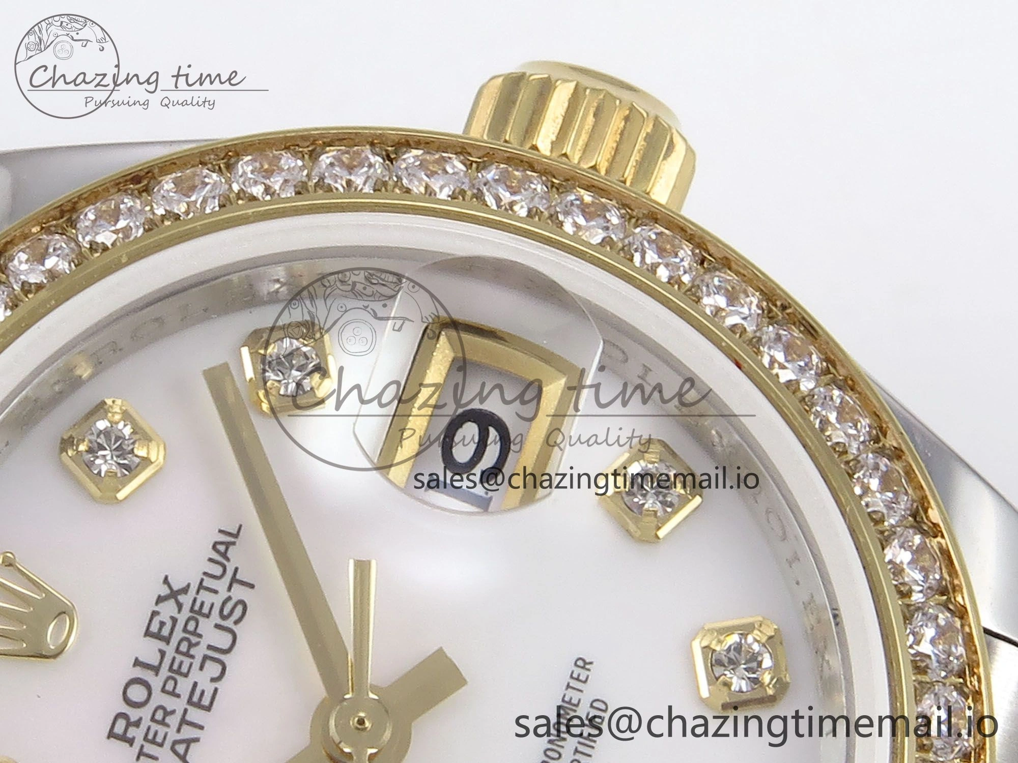 Minimalist DateJust 28MM 279383RBR SS YG GMF 1:1 Best Edition 904L Steel White MOP Diamonds Dial on Jubilee Bracelet A 10059