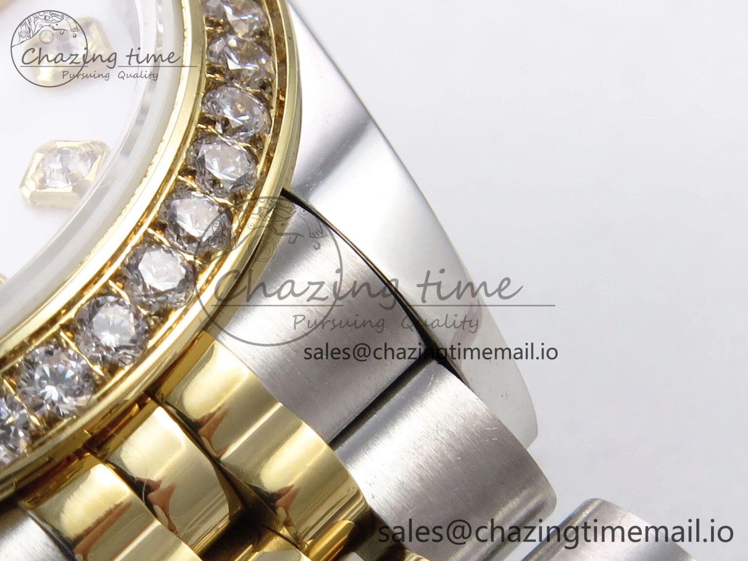 Minimalist DateJust 28MM 279383RBR SS YG GMF 1:1 Best Edition 904L Steel White MOP Diamonds Dial on Jubilee Bracelet A 10059