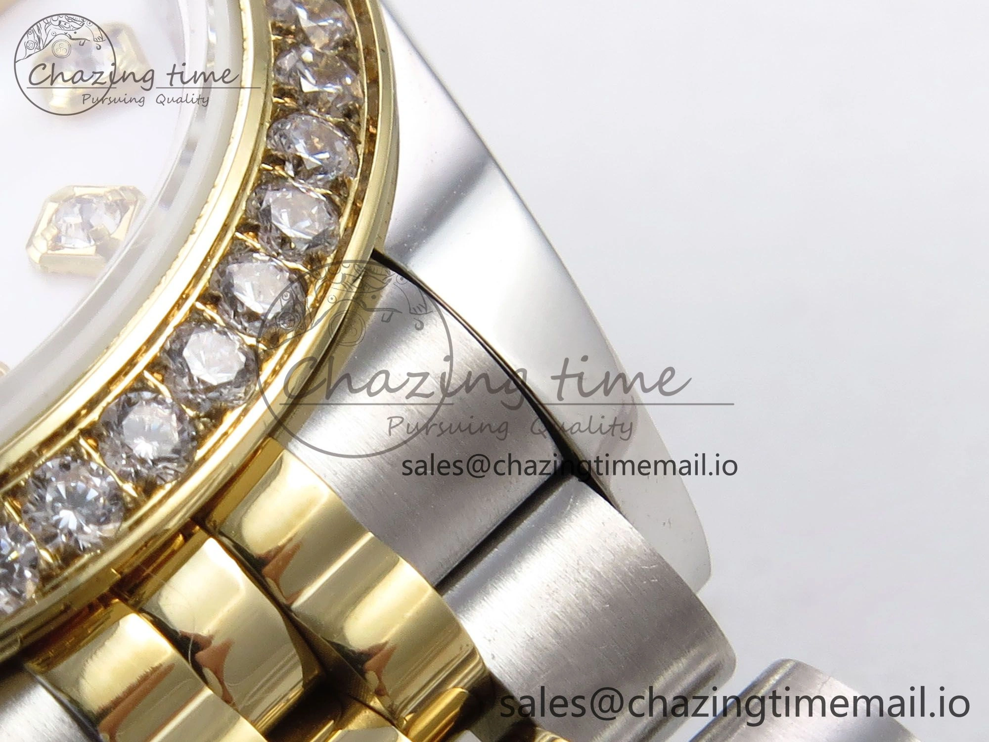 Minimalist DateJust 28MM 279383RBR SS YG GMF 1:1 Best Edition 904L Steel White MOP Diamonds Dial on Jubilee Bracelet A 10059