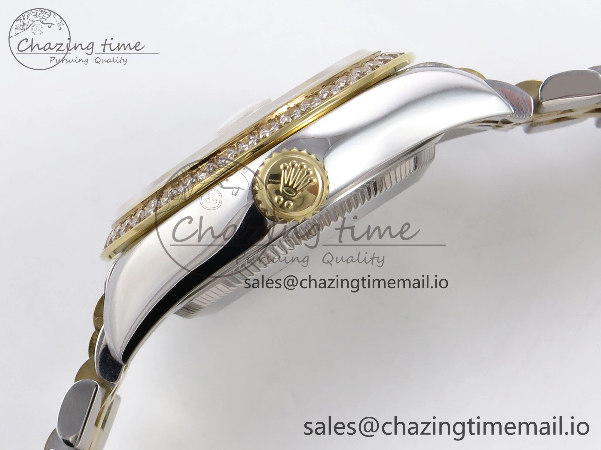 Minimalist DateJust 28MM 279383RBR SS YG GMF 1:1 Best Edition 904L Steel White MOP Diamonds Dial on Jubilee Bracelet A 10059