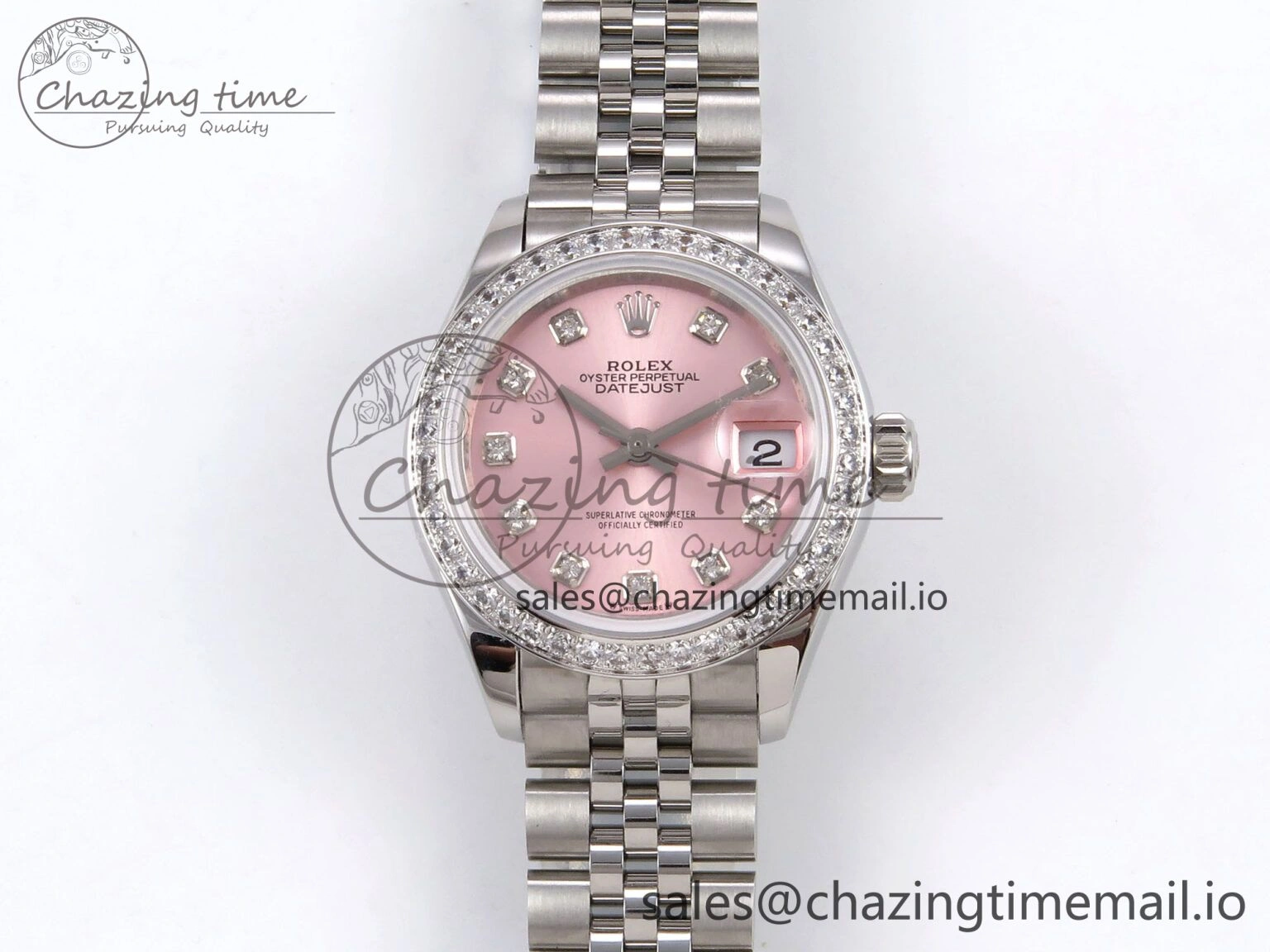 DateJust 28MM 279384RBR SS GMF 1:1 Best Edition 904L Steel Pink Diamonds Dial on Jubilee Bracelet A QuickDry 1141